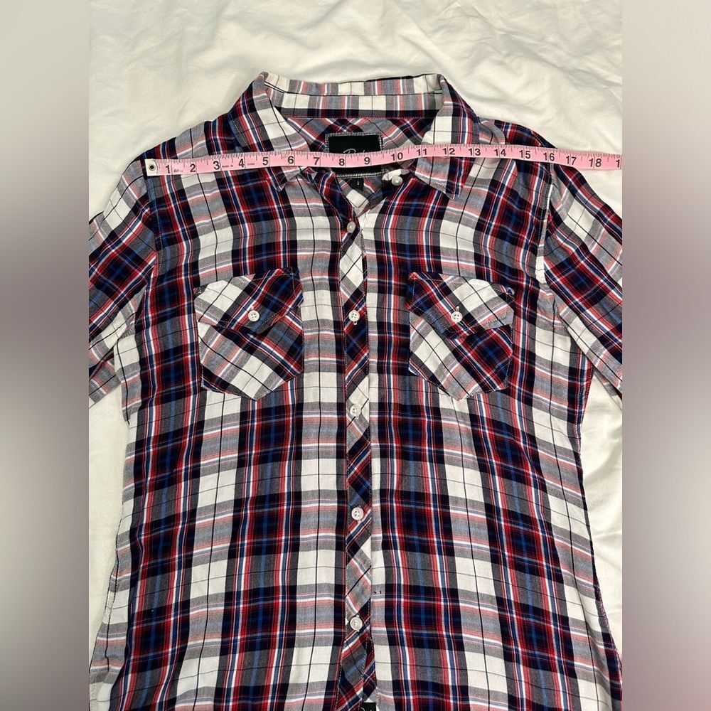 Rails Carmen Plaid Button Down Shirt - Long Sleeve, Soft Rayon, Size Small - Picture 6 of 12